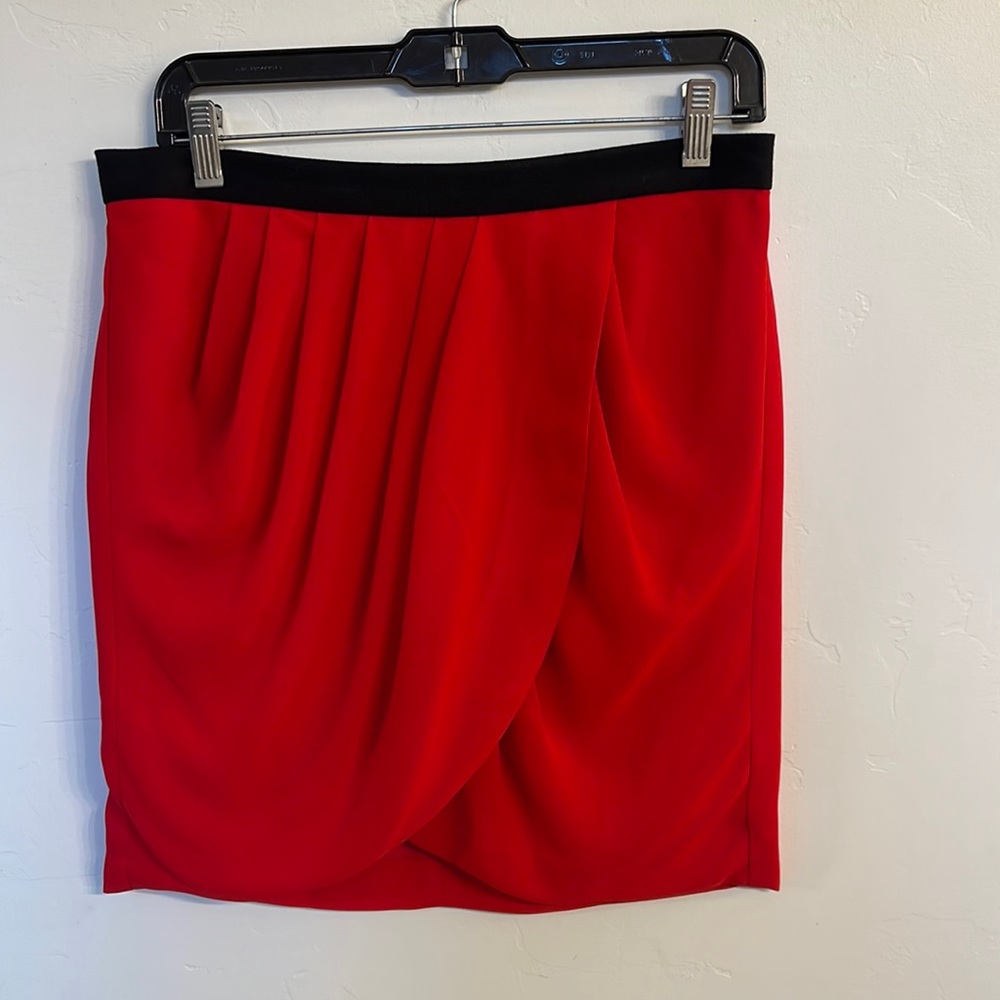Banana Republic Red Mini Skirt Size 8